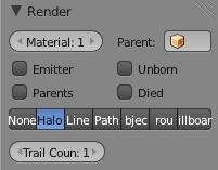 To turn this off, go to the Render panel under particles (if you had the camera selected from before, select the sphere again) and turn off Emitter so the actual mesh doesn't render.
