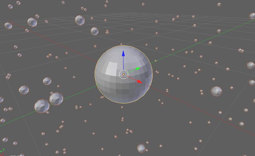 Chapter Blender Interface Chapter 114The Particle Systems & Interactions You should have a scene that looks something like the one shown to the left.