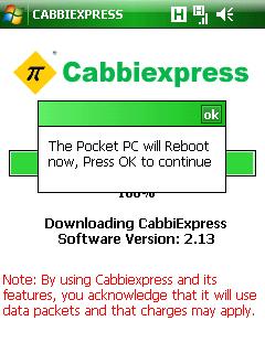 download. Fig.8 Fig.7 Start Cabbiexpress. Log in. Tap F. Fig.9 4 5 Tap Version Upgrade.