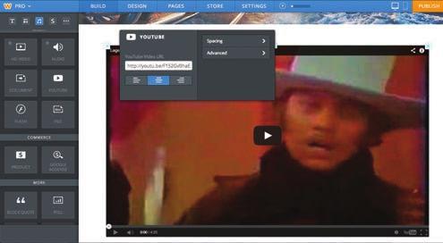 The process in Part 10 and 11 will allow you to embed the actual video clips on the page without any of the other