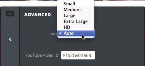 see a default video on the screen) (fig i) with the element selected paste the URL into the Video Link box (fig i)