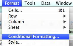 Conditional Formatting allows you to classify values by using cell colors.