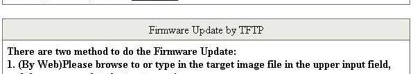 Figure 4-14 Firmware Update Web Page Screen When firmware upgrade process is completed