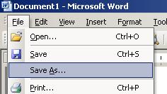 Save a File as Rich Text Format (.
