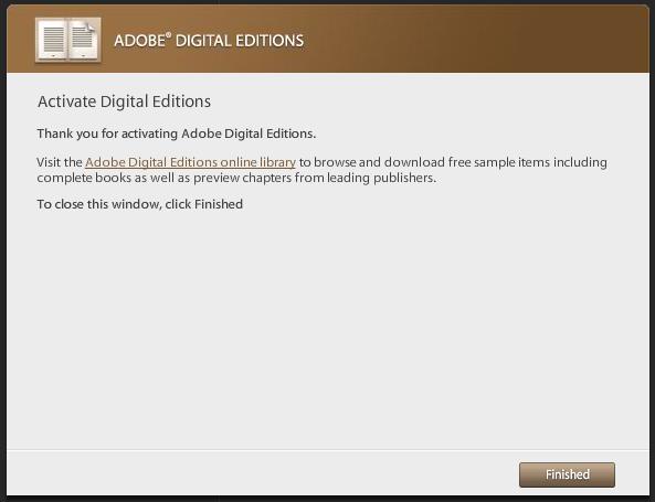 Note: Once Adobe Digital Editions has been downloaded, you will not need to do this step again unless you want to use a different computer to transfer library e-books to the Nook. 2.