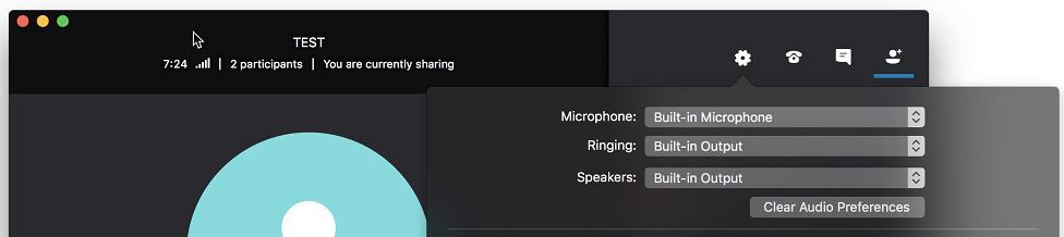Change Meeting Audio Settings If your phone is connected to a computer and the computer has a microphone and speakers, it is possible to change the device used for meeting audio.