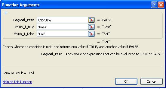 The Logical_test is in fact what is being tested, or put more simply the condition being evaluated to true or false.