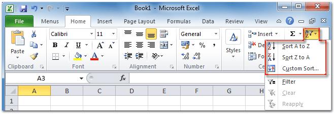 Sorting Data MS Excel also makes it easy for you to sort