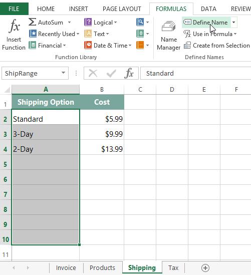 This kind of data validation allows you to build a powerful, fool-proof spreadsheet.