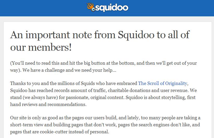 Does the Squidoo approach sound familiar?