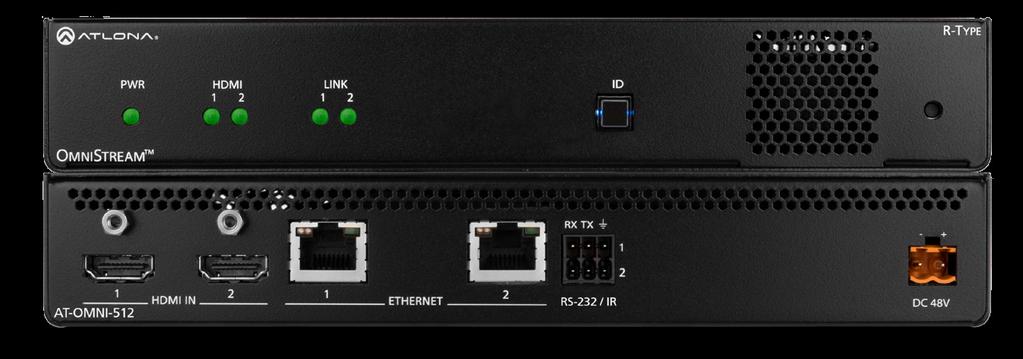 OmniStream R-Type Dual-Channel Networked AV Encoder The Atlona OmniStream R-Type () is a networked AV encoder with two independent channels of encoding for two HDMI sources up to UHD @ 60 Hz and HDR,