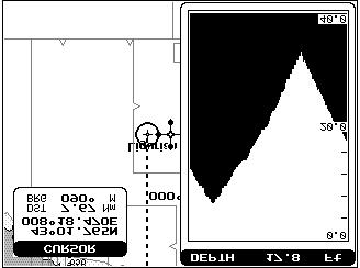 Fig. 3.1.1b - Chart full screen 3.1.2 DEPTH GRAPH The depth graph can be shown in two different modes.