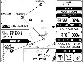 Fig. 4.1.1.6a - Moving Waypoint function (II) 4.1.1.7 Inserting Waypoint Every time you place the cursor on the segment connecting two existing Waypoints of a route the following function is available.