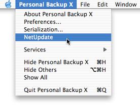 Chapter 5 - Using Intego Personal Backup X Updating Intego Personal Backup X NetUpdate NetUpdate is an preference pane that Intego's programs can use to check if the program has been updated.