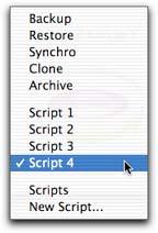 Chapter 6 Using Backup Scripts Running Scripts Manually To manually run any of