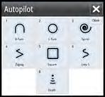Icons are included if the autopilot is passive or locked by another autopilot control unit. Autopilot pop up You control the autopilot from the autopilot pop-up.