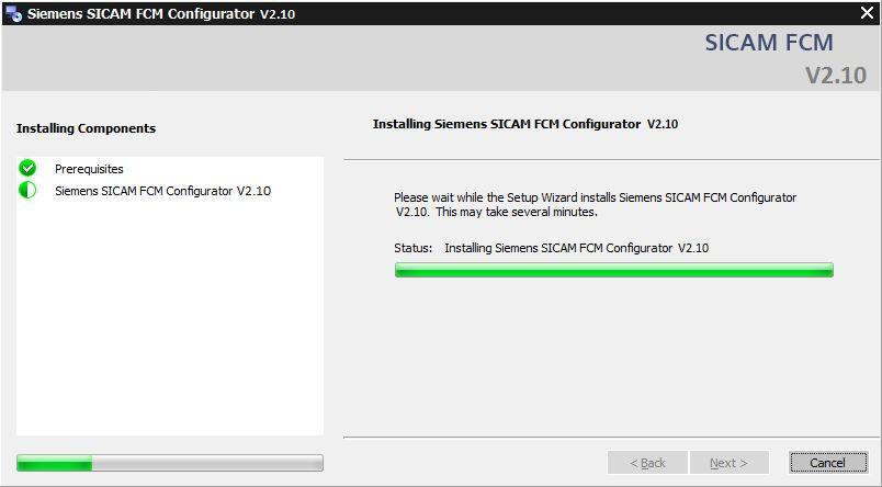 1.3 Installation [sc_fcm_ready to install, 1, --_--] Figure 1-4 SICAM FCM Configurator Setup Ready to Install ² Click Install to start the SICAM FCM Configurator