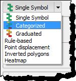 Right-click on the n_sttlmnts_point layer and click on Properties 3. Select the Style window. 4. Where the tab has Single Symbol change this to Categorized. 5. Change the Column to LEGEND. 6.