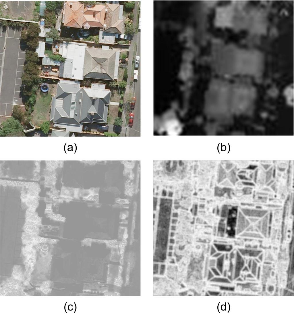 ISPRS Annals of the Photogrammetry, Remote Sensing and Spatial Information Sciences, Volume I-3, 01 Figure 3: (a) Ground mask for the scene in Fig and (b) nonground LIDAR points are overlaid on the