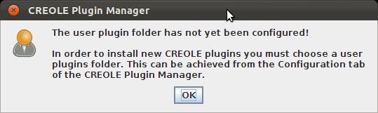 Plugins Click the icon on the top GATE menu to open the Plugin Manager [or go via File->Manage CREOLE Plugins] Depending on your version of