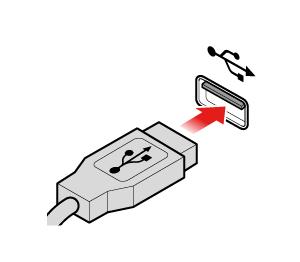 Figure 8. Replacing the wireless keyboard 4. Remove the USB dongle from the keyboard compartment or from the wireless mouse compartment and connect it to an available USB connector on the computer. 5.