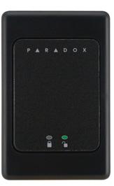 R870-A Indoor Proximity Reader Indoor installation only For single gang box use Screw terminals 2 status LEDs (red and green) and beeper Supports 26-bit Wiegand output format Dimensions: 11 x 7.