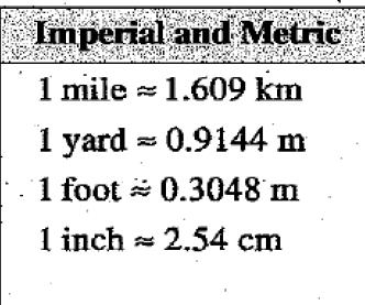 1.3 Converting Metric and Imperial Systems Learning Target: to practice converting between metric and imperial units of measurement Formula sheet Unit analysis = means means If you study