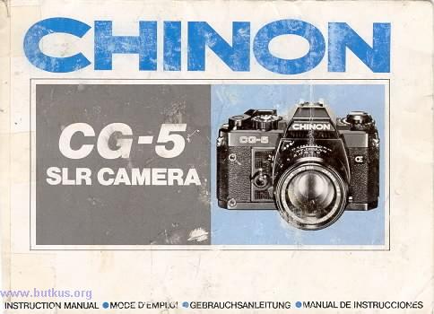 Back to main page on-line manual page NOMENCLATURE... 4 SPECIFICATIONS FOR CG-5... 6 LENS MOUNTING.