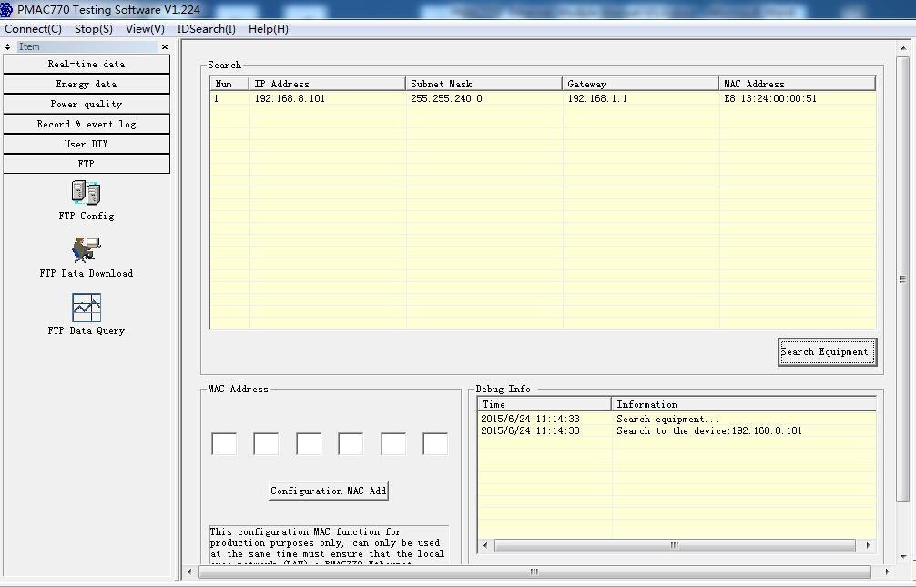 5. Read Memory Data by PMAC770 Testing Software 5.
