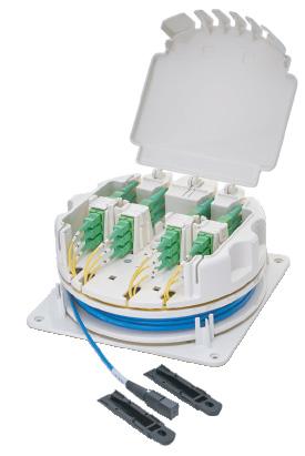Mini Terminal MDU The Mini Terminal is a miniature, all-plastic version of Opterna s patented BuildOpt Terminal Plate Assembly, optimized for accepting drop cables from living units or commercial