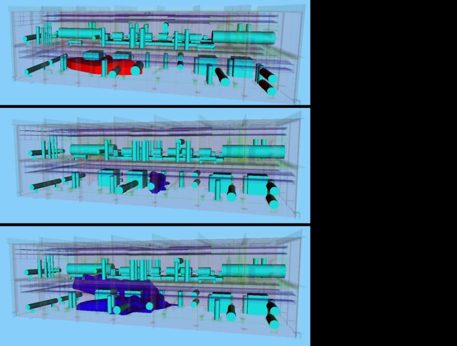 Figure 9. A31 Experimental Results in Red and CFD in Blue 4.