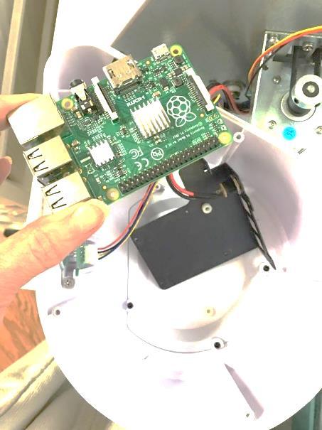 (11) The original Pi board is now completely separated from the baseplate and the Force. (12) This is the baseplate.