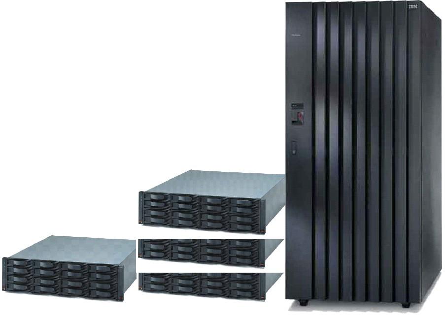 DS6000 and DS8000 DS6000: Exceptional price and performance in a modular package Shares advanced software features with ESS 750, ESS 800, and DS8000 DS8000: Delivers massive scalability and