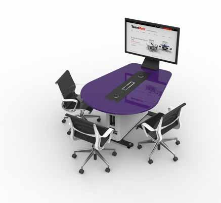 WorksZone Oval Collaboration tables connecting people and technology with ease.
