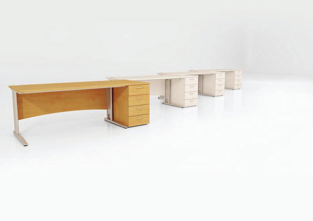 Atmosphere Simplicity without compromise Rectangular Desk A simple desk design can be enhanced using creative configurations and