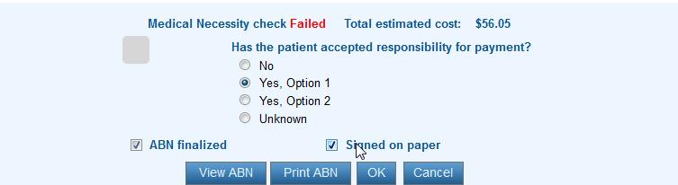 SIGNED ON PAPER: If the patient signature is captured on a paper, click on the check box next to <Signed on paper> iv.