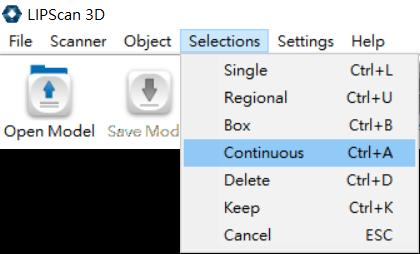 (4) Continuous Click Selections > Continuous (Ctrl+A), if the object displays as two parts and you only want to select one of it to edit.