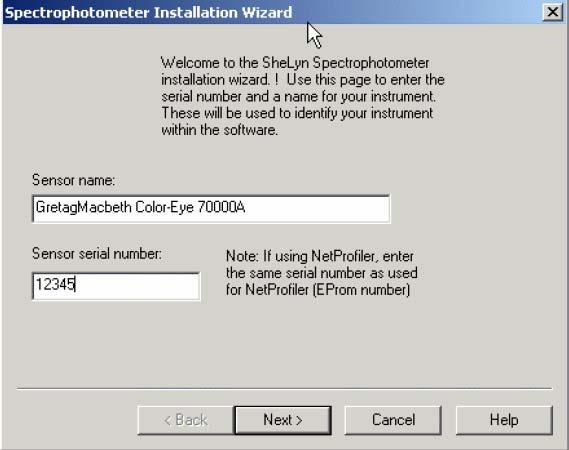 1. A dialog box titled Spectro Manager (See Figure 2, previous page) will appear. 2. Click on the Install New... button.