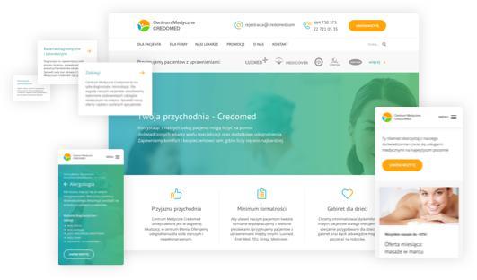 Design Website redesign Credomed Usability Audit, Personas,