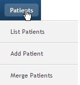 Patients It is necessary to have added some patient details in order to proceed. Follow the steps below to add a patient.