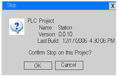 2 Click the PLC\Transfer Project to PLC tab to bring up the Transfer Project to PLC dialog box.