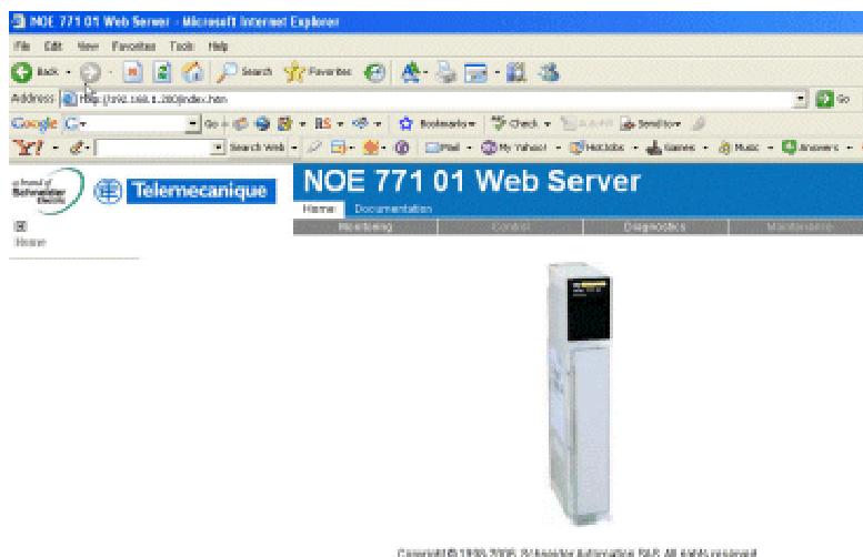 Installation and Configuration Diagnosing the Ethernet Module Using the Web Server Introduction Quantum Ethernet modules have an embedded web server that provides web pages to diagnose the Ethernet