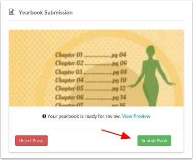 If you approve the proof, click Submit. Submitting your book gives your publisher the go-ahead to print your book.