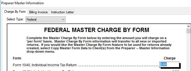 Set Master Forms Defaults Once you make all your Master Info selections, you ll want to set defaults for various forms you use in your practice.