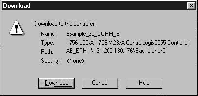 5.4 Saving the Configuration After adding the scanner or bridge and the module to the I/O configuration, you must download the configuration to the controller.