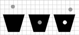 Chapter 3: Getting Graphic 57 Figure 3-8: A cutout. There s a hole in the bucket! To create a cutout effect, follow these steps: 1. Create two separate shapes of different colors. 2.
