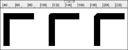 Chapter 3: Getting Graphic 51 Figure 3-4: These three lines were all drawn to be 100 pixels long, but the bottom two lines have round and square caps, so they re longer. 7.