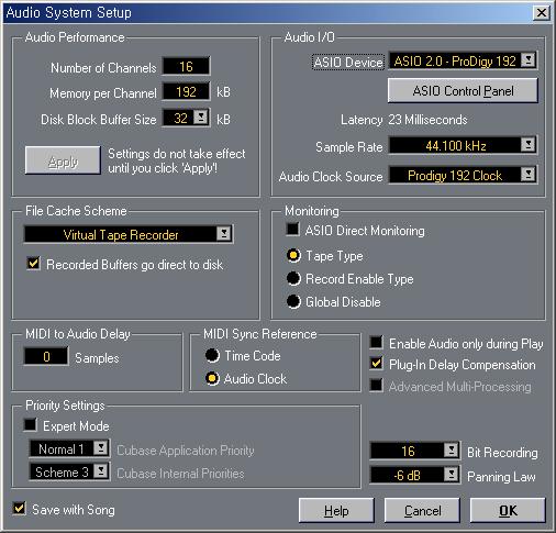 6. Cubase After launching Cubase, go to System under Audio menu. Select ASIO 2.