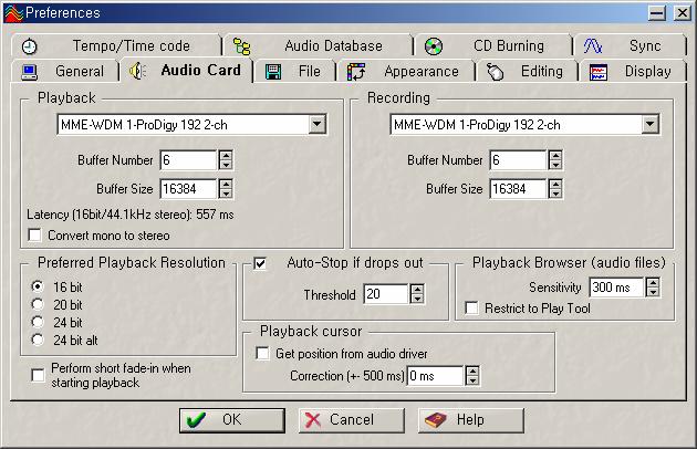 12. Wave Lab In Wave Lab, Go to Option -> Preferences -> Audio