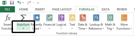 Excel 2013 Foundation Page 115 Average function Click on the Average worksheet tab. Click on cell C8. In this cell we want to display the average number of sales within the regions.